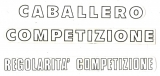 FA31 ADESIVO FANTIC ''CABALLERO COMPETIZIONE ''